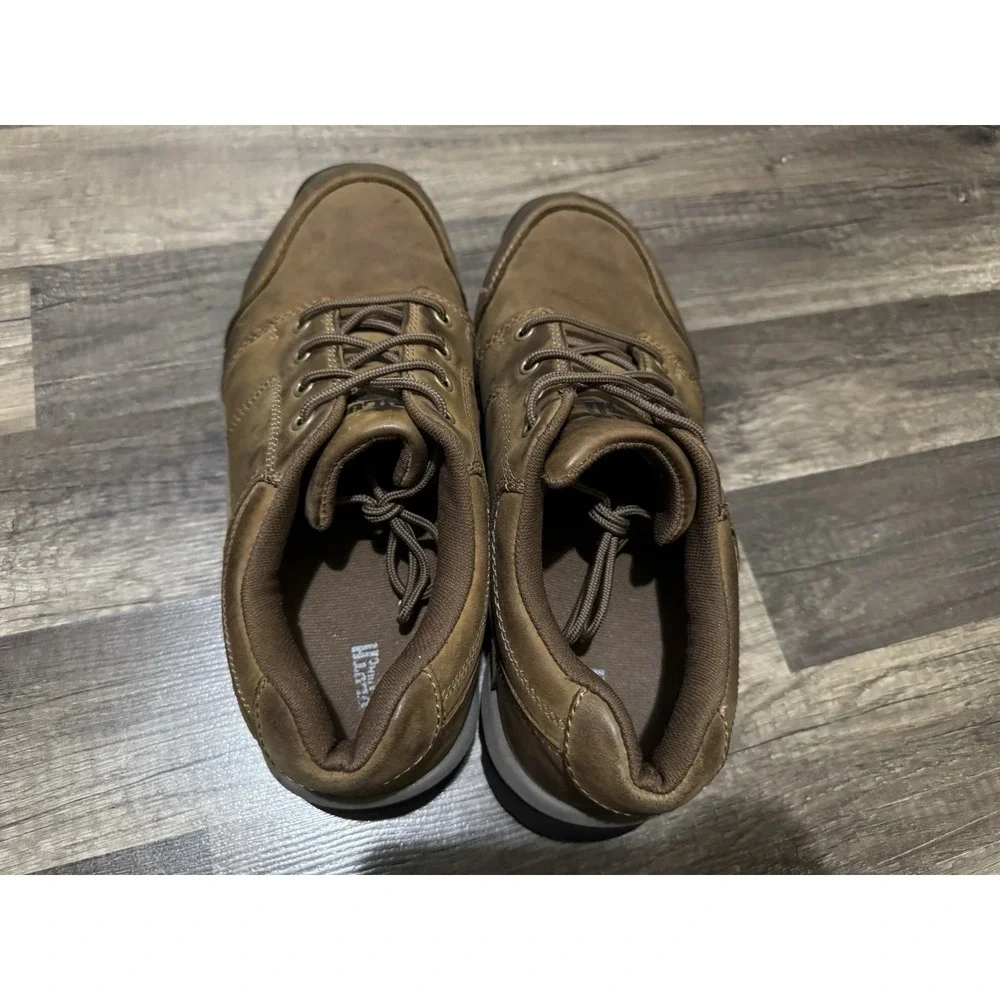 Duluth Trading Co 61512 Men's‎ 10 Wide Brown Wild Boar Oxford Leather Shoes
